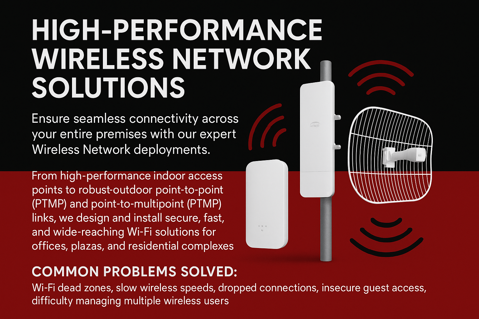 High-performance wireless network installation